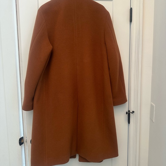 Vince Double-Breasted Rust Coat - Picture 6 of 6